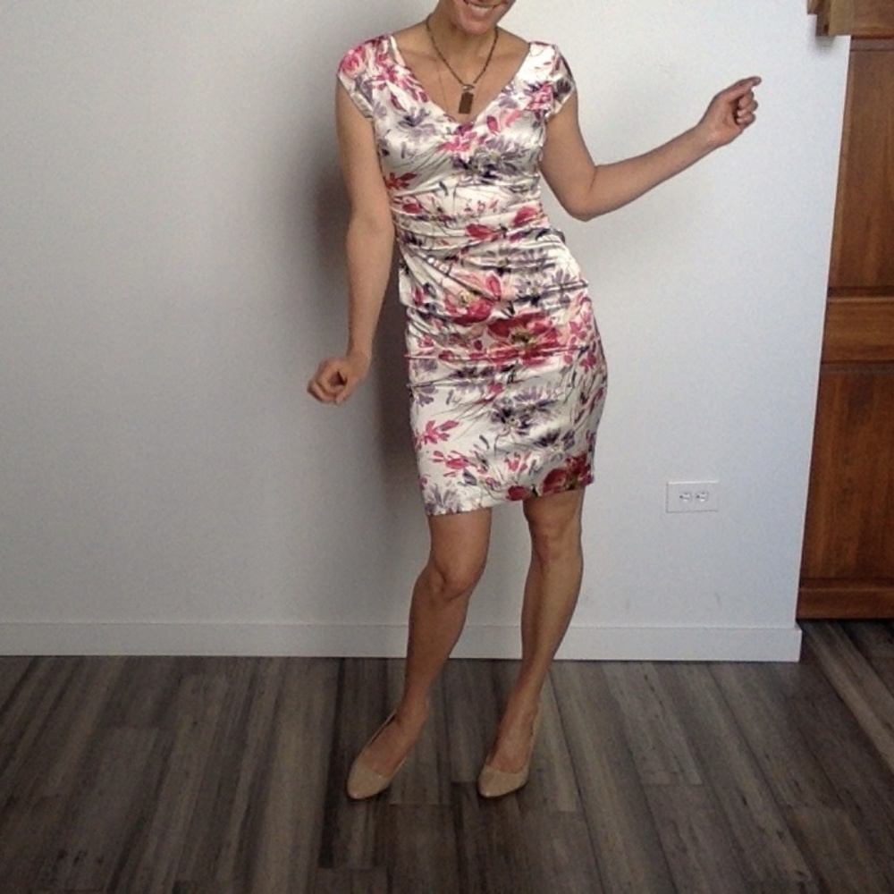 Floral cocktail dress